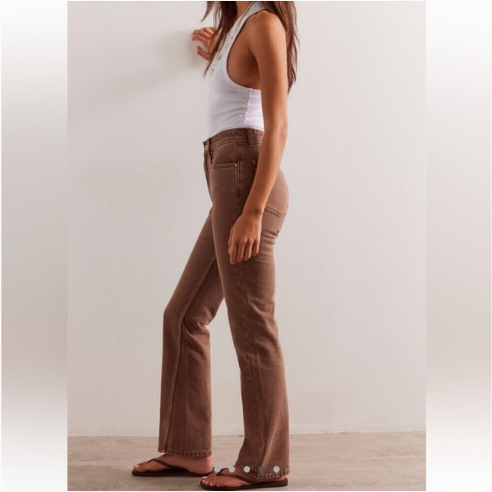 NWOT Free People Xena Slim Straight Jeans size 32 - Picture 9 of 12